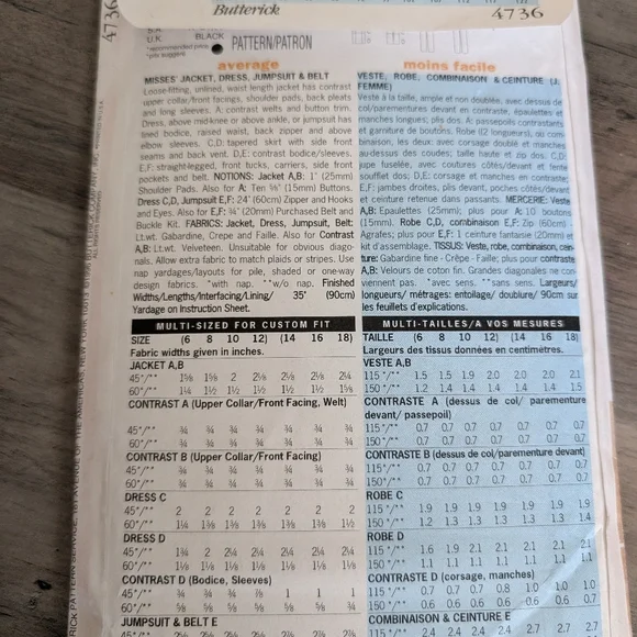 Butterick Pattern - Picture 2 of 2